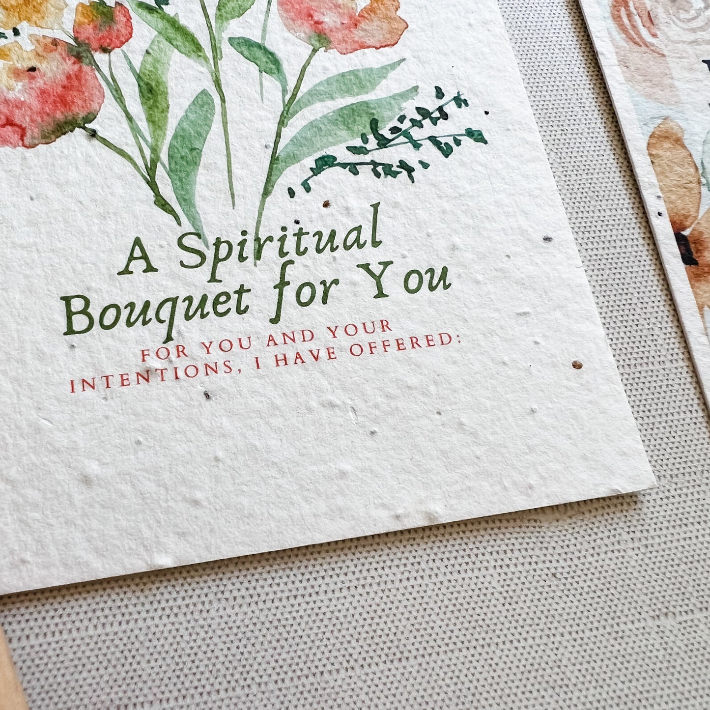 Spiritual Bouquet Seed Paper Cards