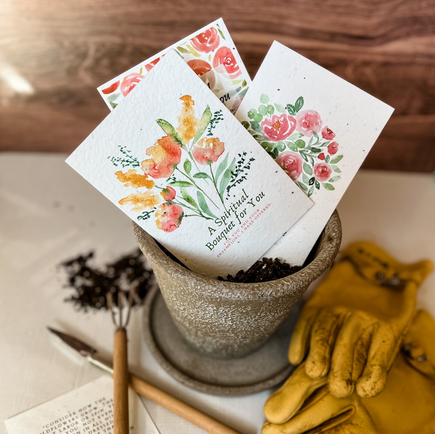 Spiritual Bouquet Seed Paper Cards