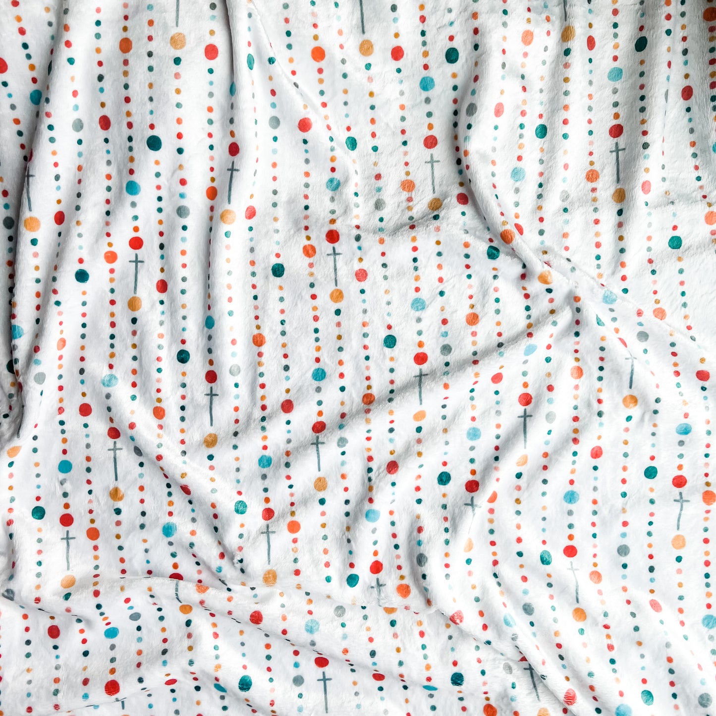 Rosary Dots Minky Blanket