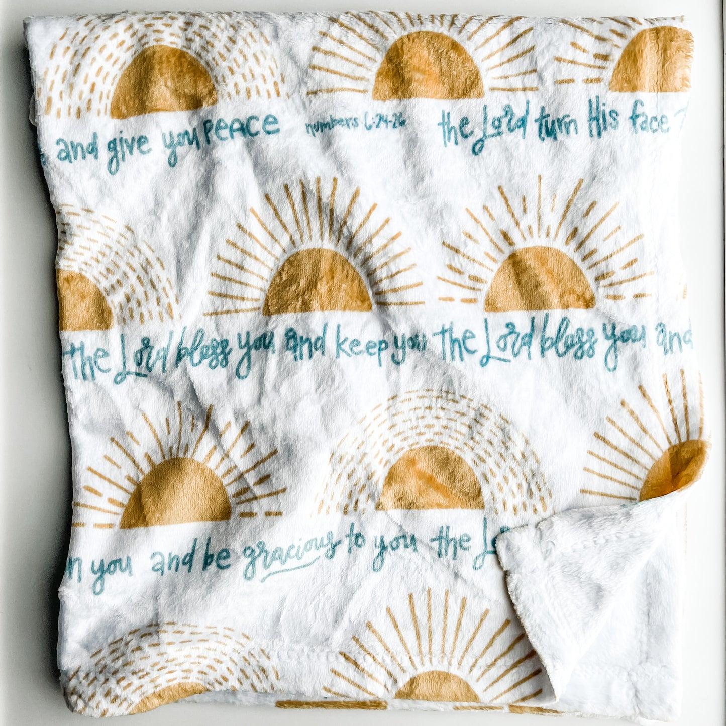 Scripture Blessing Minky Blanket