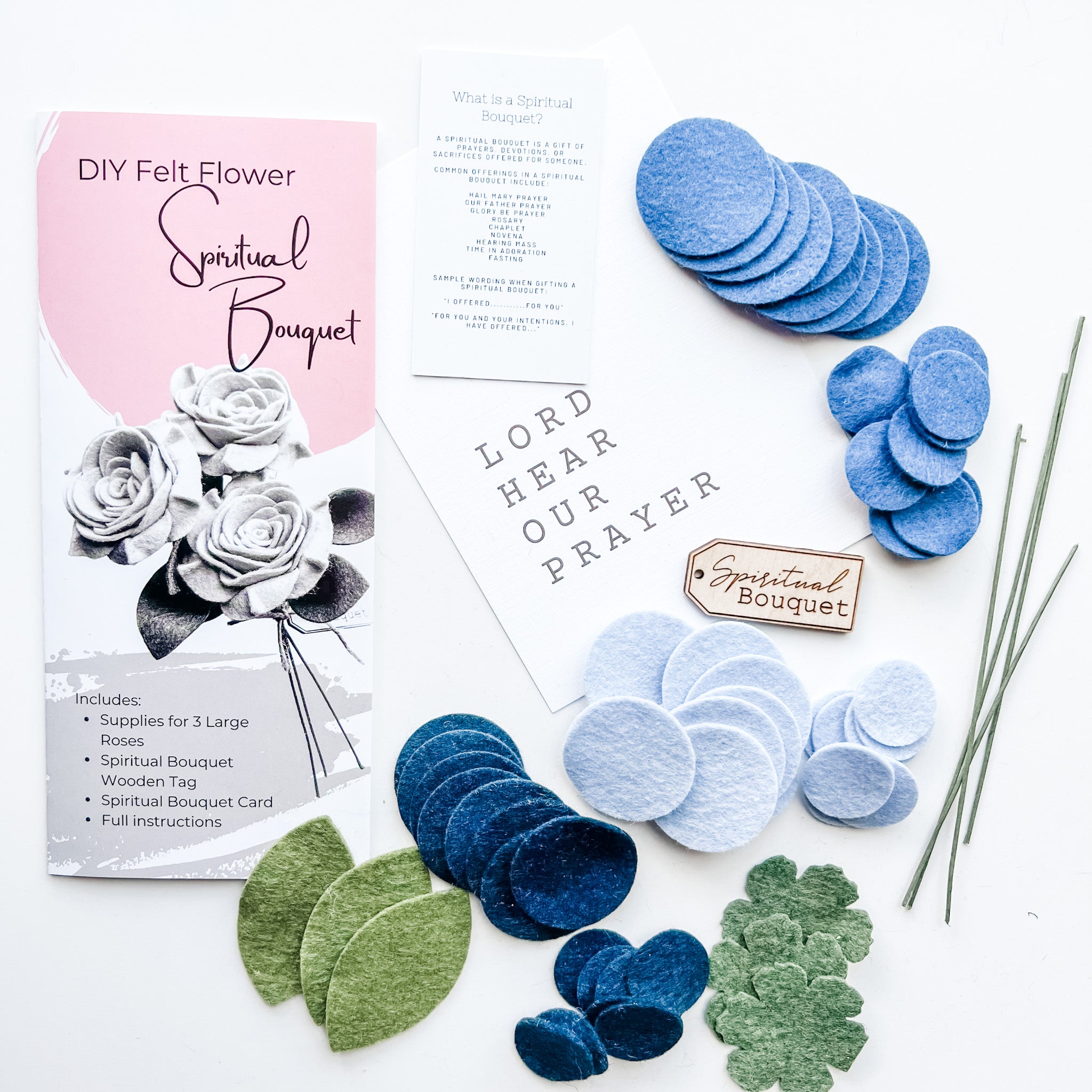 DIY Felt Flower Spiritual Bouquet Kit – The Little Rose Shop