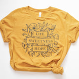 Life Sweetness and Hope floral t-shirt