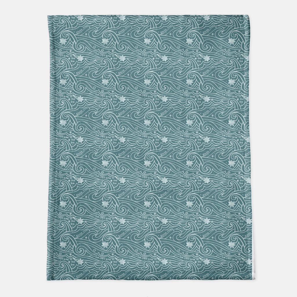 Stella Maris Our Lady Star of the Sea Minky Blanket