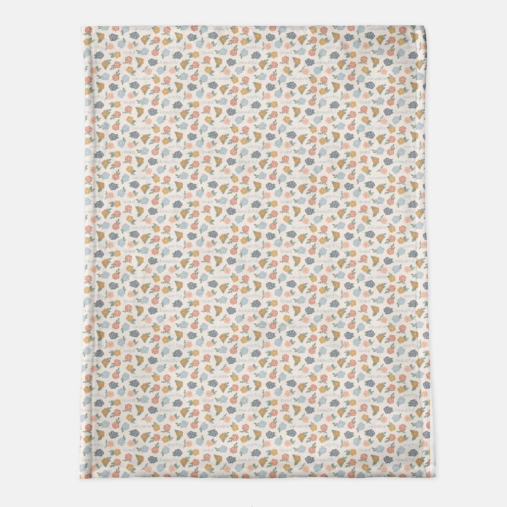 Minky Blanket 60x80 inch with abstract pattern