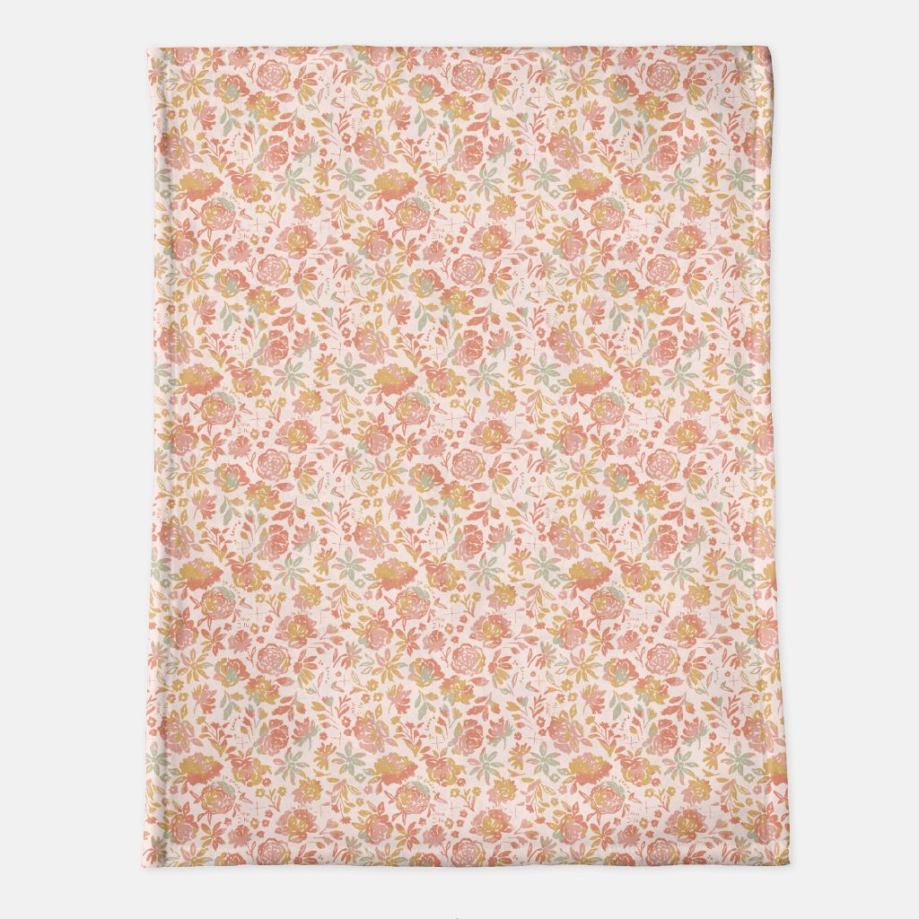 John 3:16 So Loved Floral Minky Blanket