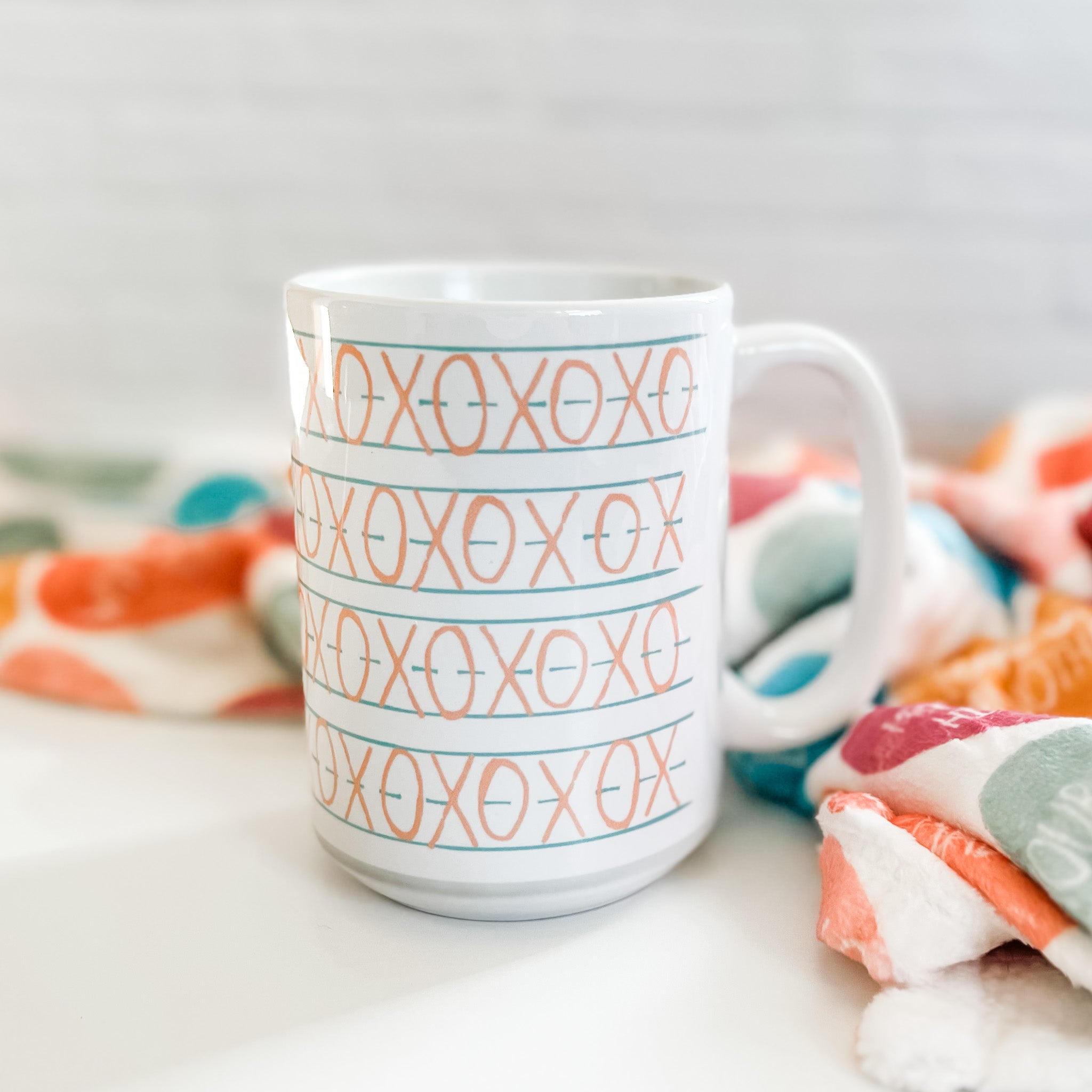 Valentine's Day Mug with XOXO design