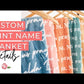 Custom Saint Name Minky Blanket