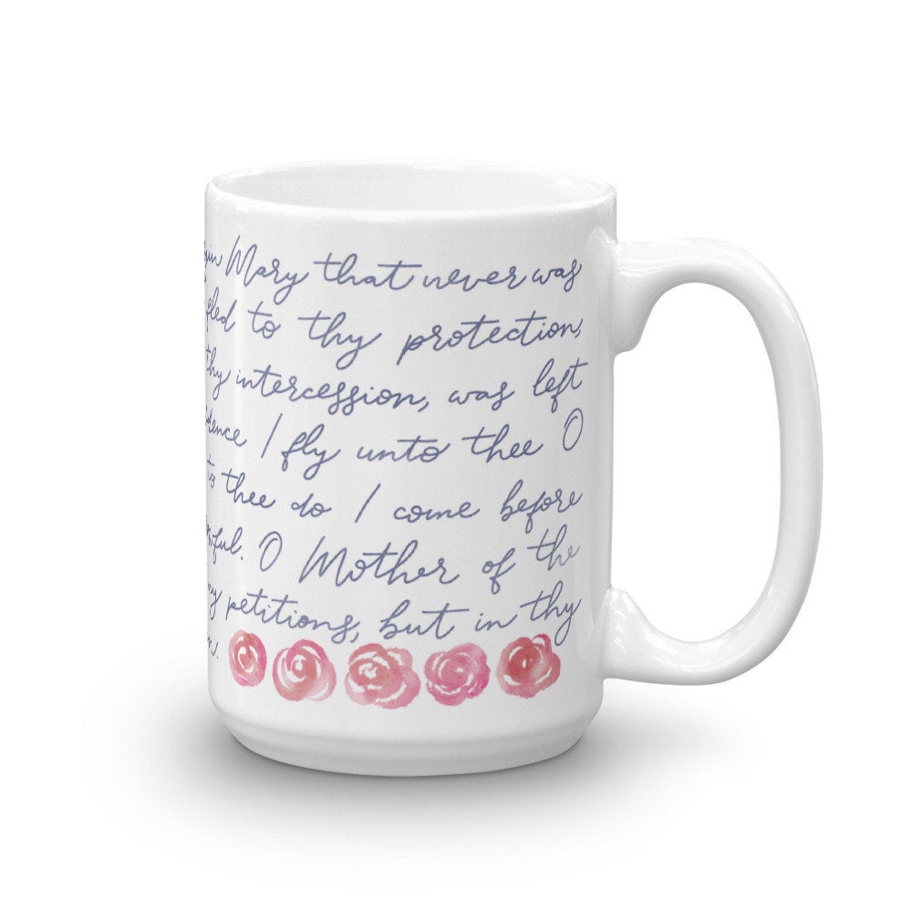 Memorare Prayer Mug