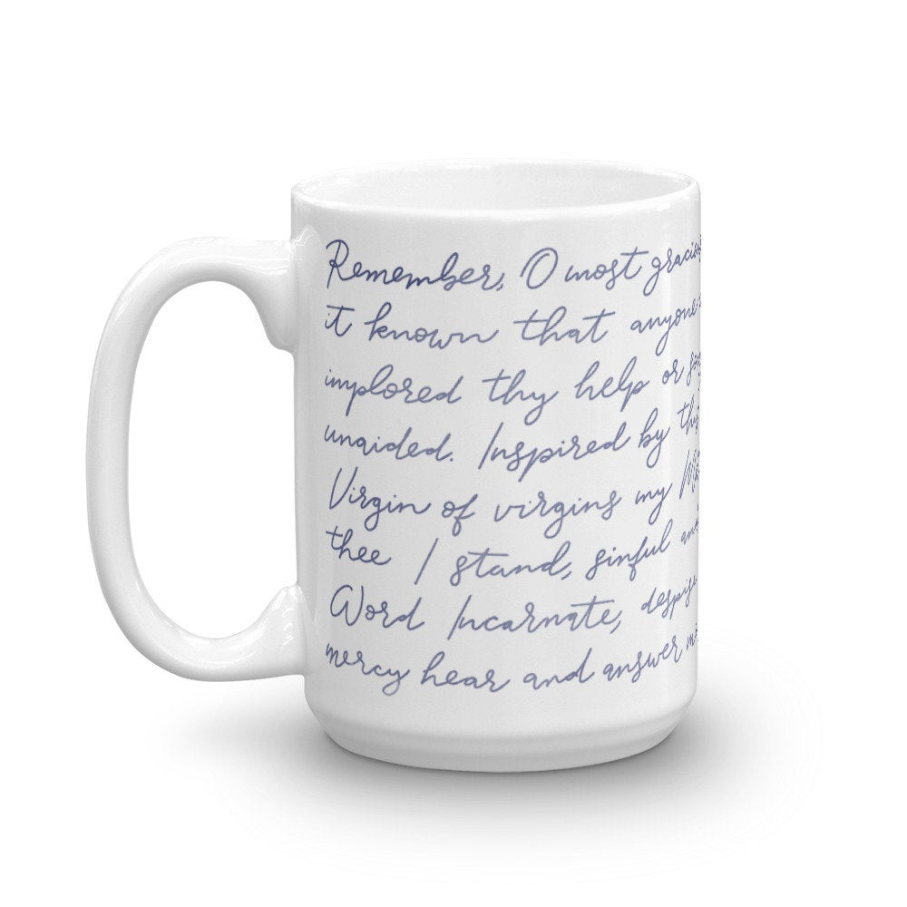 Memorare Prayer Mug