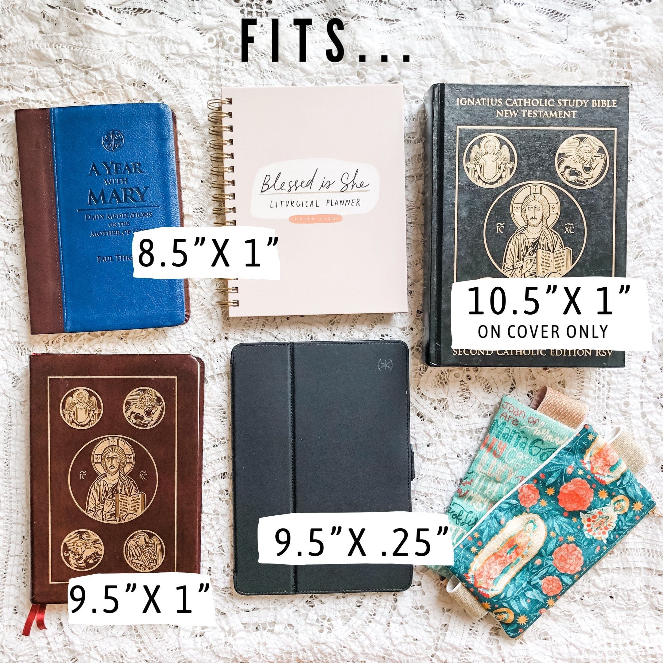 Catholic Bible Planner Pouch, Journal Pouch, Catholic pencil pouch