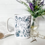 Floral Offer it up mug.
