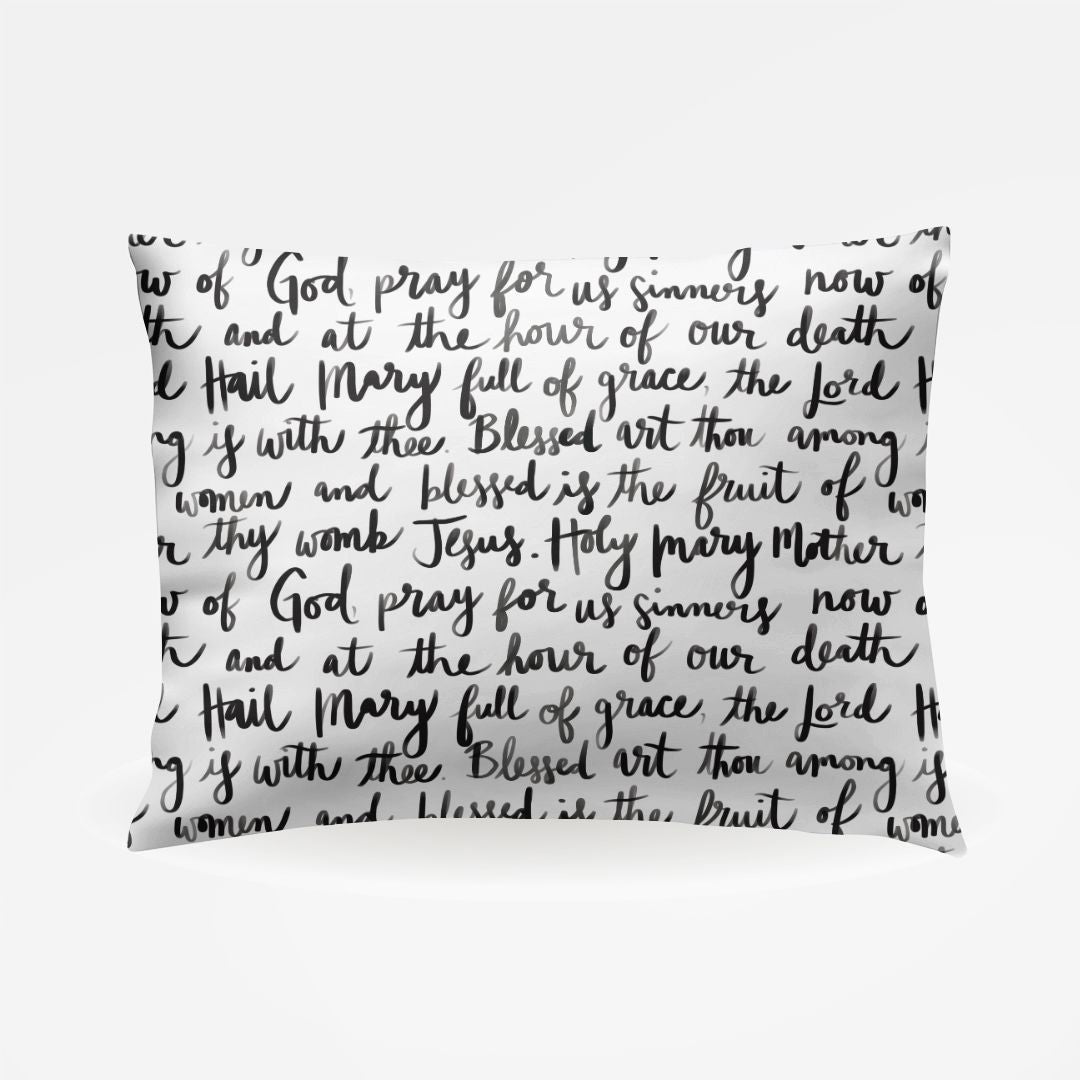 Hail Mary Prayer Pillowcase