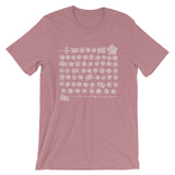 Pink t-shirt mockup with dice design